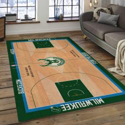 NBA Milwaukee Bucks Basketball Legend Team Logo Rectangle Area MBS24