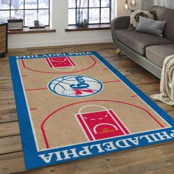 NBA Philadelphia 76ers Basketball Legend Team Logo Rectangle Area P7601