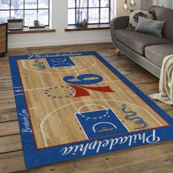 NBA Philadelphia 76ers Basketball Legend Team Logo Rectangle Area P7603
