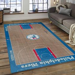 NBA Philadelphia 76ers Basketball Legend Team Logo Rectangle Area P7605