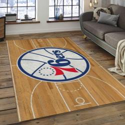 NBA Philadelphia 76ers Basketball Legend Team Logo Rectangle Area P7607