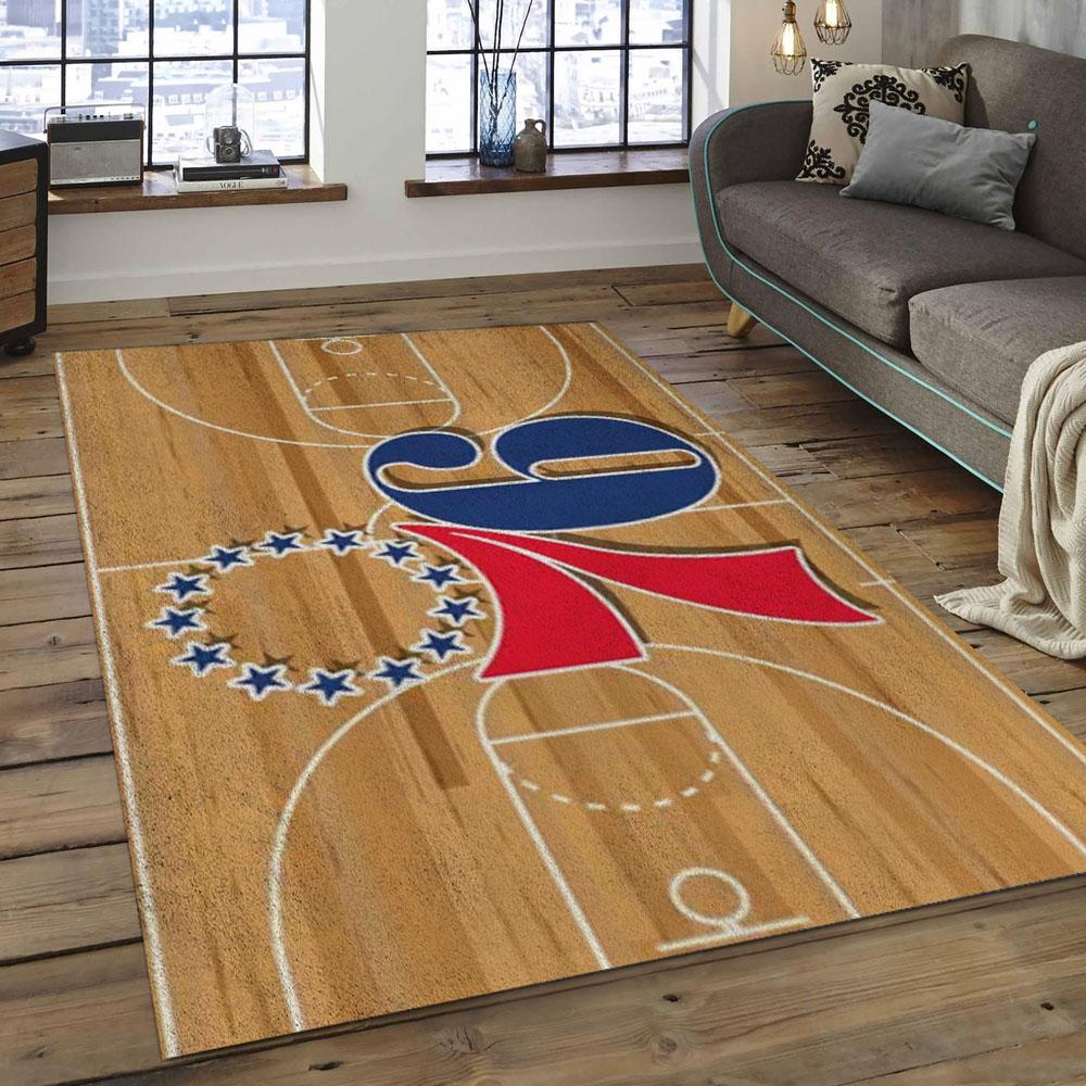 NBA Philadelphia 76ers Basketball Legend Team Logo Rectangle Area P7608
