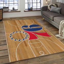NBA Philadelphia 76ers Basketball Legend Team Logo Rectangle Area P7608