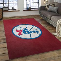 NBA Philadelphia 76ers Basketball Legend Team Logo Rectangle Area P7611