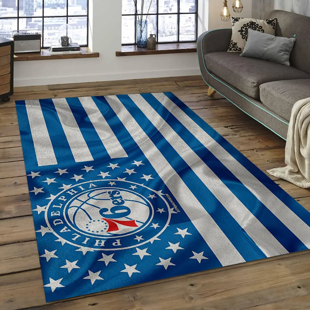NBA Philadelphia 76ers Basketball Legend Team Logo Rectangle Area P7627