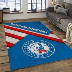 NBA Philadelphia 76ers Basketball Legend Team Logo Rectangle Area P7633