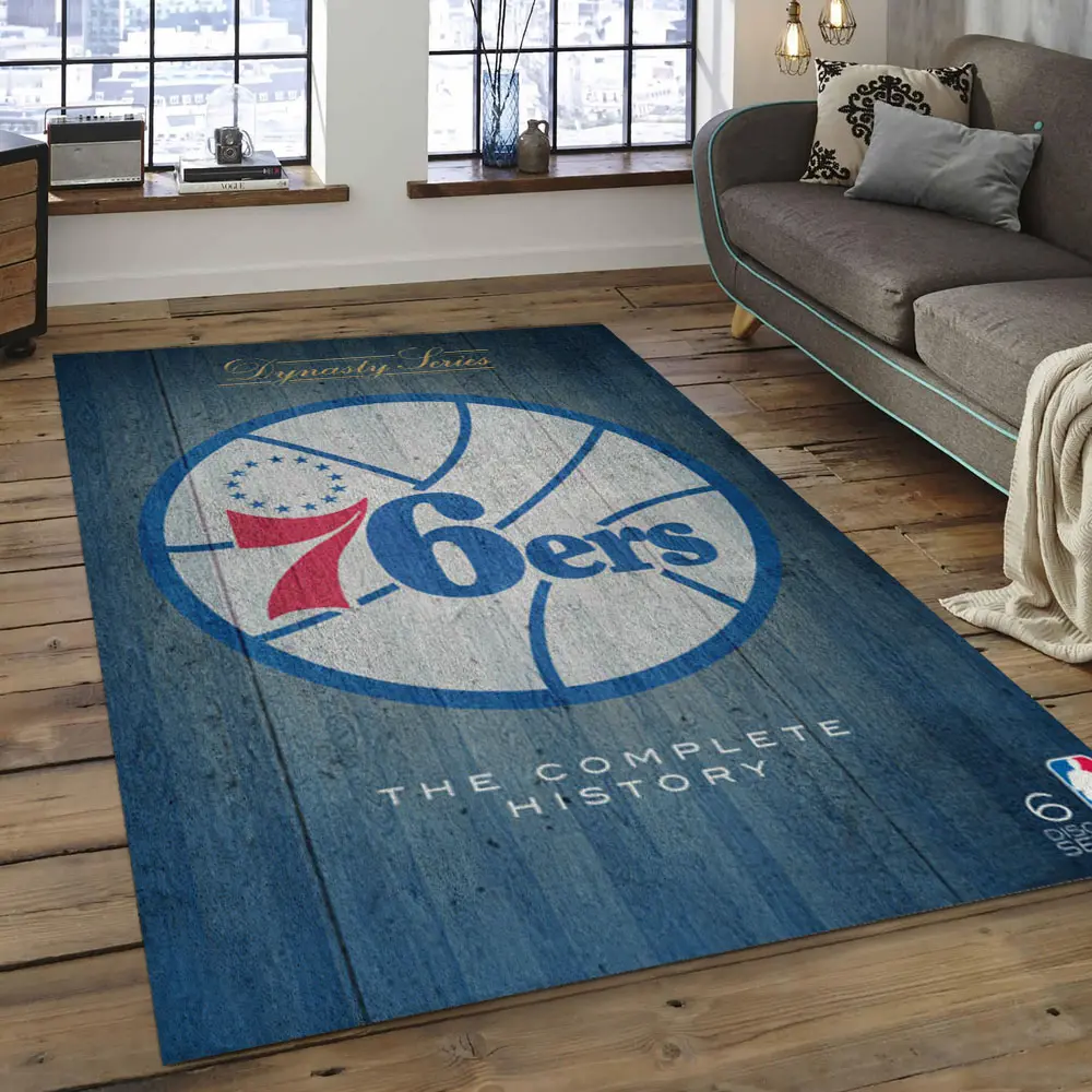NBA Philadelphia 76ers Basketball Legend Team Logo Rectangle Area P7639