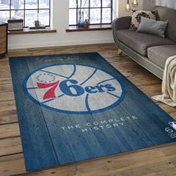 NBA Philadelphia 76ers Basketball Legend Team Logo Rectangle Area P7639