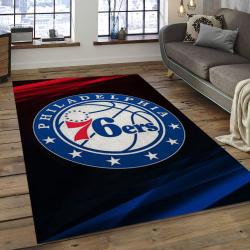 NBA Philadelphia 76ers Basketball Legend Team Logo Rectangle Area P7642