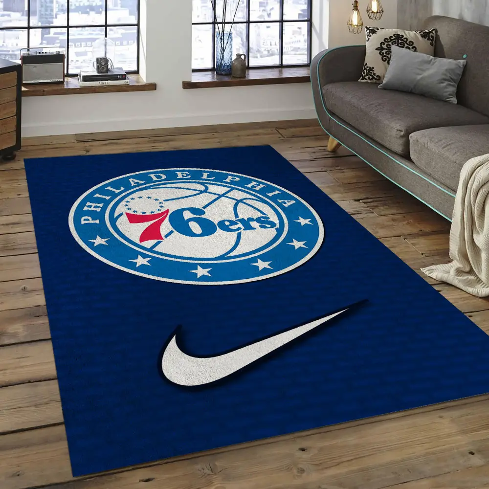NBA Philadelphia 76ers Basketball Legend Team Logo Rectangle Area P7643