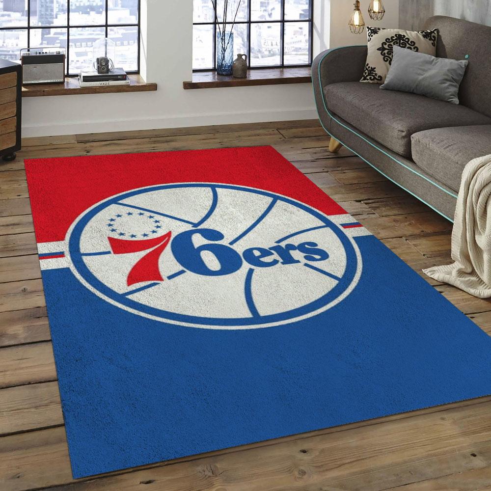 NBA Philadelphia 76ers Basketball Legend Team Logo Rectangle Area P7644