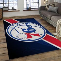 NBA Philadelphia 76ers Basketball Legend Team Logo Rectangle Area P7650