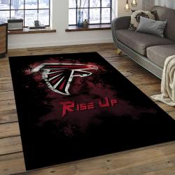 NFL Atlanta Falcons Football Team Logo Rectangle Area Rug AF01