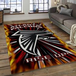 NFL Atlanta Falcons Football Team Logo Rectangle Area Rug AF02