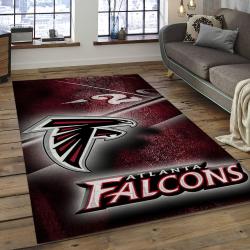 NFL Atlanta Falcons Football Team Logo Rectangle Area Rug AF03