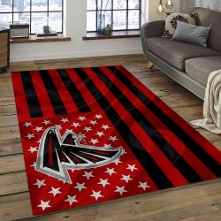NFL Atlanta Falcons Football Team Logo Rectangle Area Rug AF05
