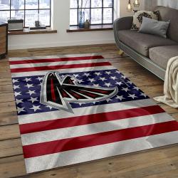 NFL Atlanta Falcons Football Team Logo Rectangle Area Rug AF06