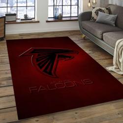 NFL Atlanta Falcons Football Team Logo Rectangle Area Rug AF07