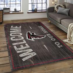 NFL Atlanta Falcons Football Team Logo Rectangle Area Rug AF13