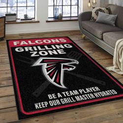 NFL Atlanta Falcons Football Team Logo Rectangle Area Rug AF15
