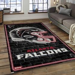 NFL Atlanta Falcons Football Team Logo Rectangle Area Rug AF16