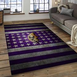 NFL Baltimore Ravens Fearless Football Team Logo Rectangle Area Rug BRV02
