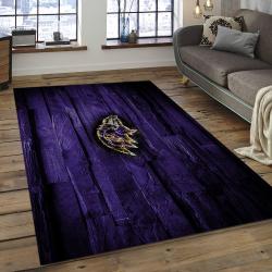 NFL Baltimore Ravens Proud Football Team Logo Rectangle Area Rug BRV16