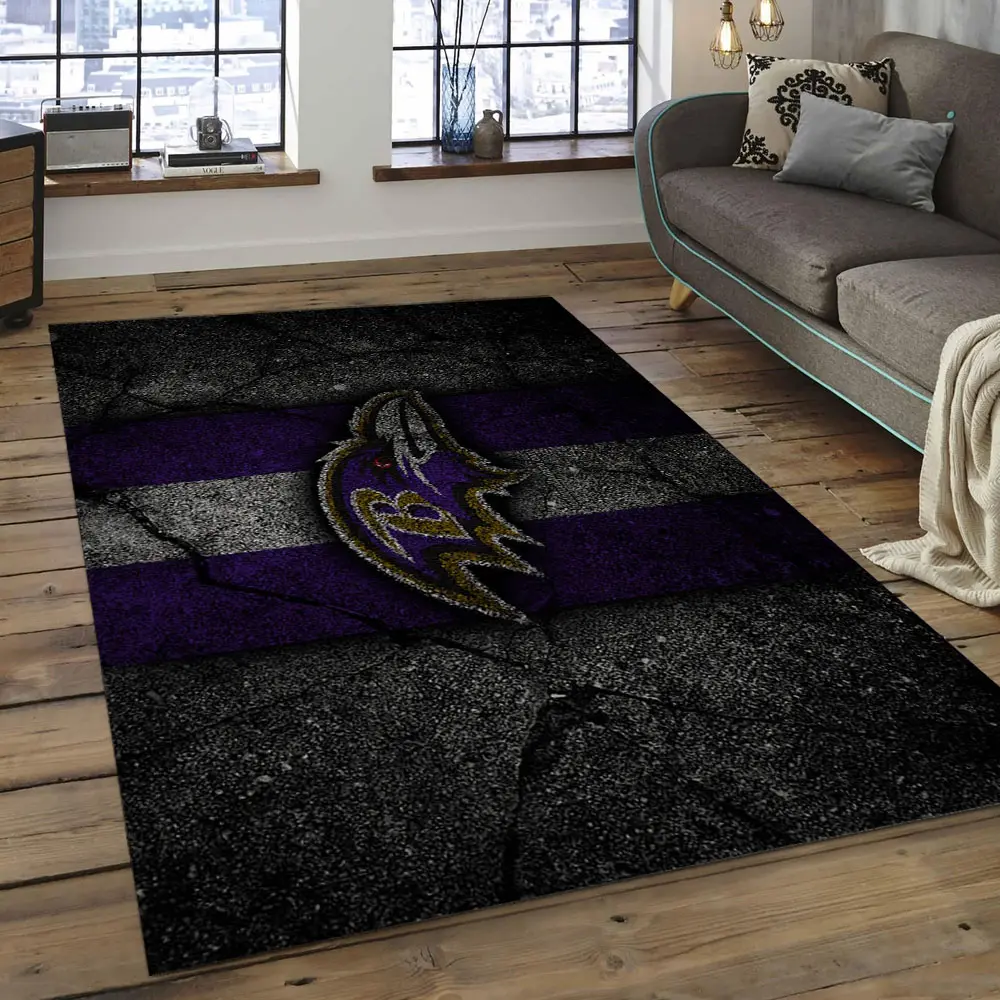 NFL Baltimore Ravens Tenacity Football Team Logo Rectangle Area Rug BRV26