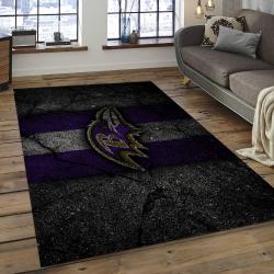 NFL Baltimore Ravens Tenacity Football Team Logo Rectangle Area Rug BRV26