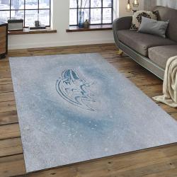 NFL Baltimore Ravens White Football Team Logo Rectangle Area Rug BRV08