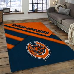 NFL Chicago Bears Football Team Logo Rectangle Area Rug CGB10
