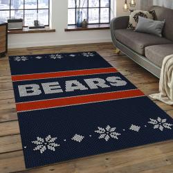 NFL Chicago Bears Football Team Logo Rectangle Area Rug CGB19