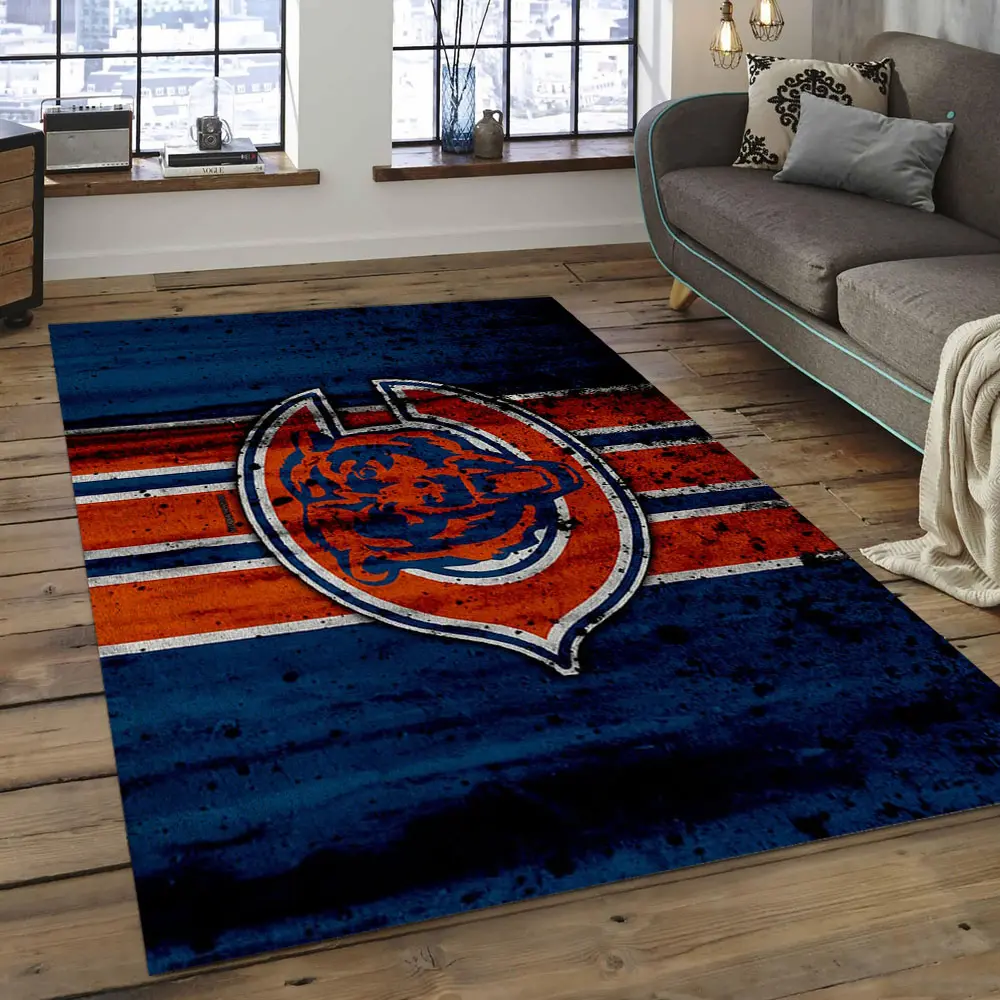NFL Chicago Bears Football Team Logo Rectangle Area Rug CGB32