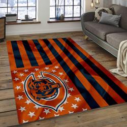 NFL Chicago Bears Football Team Logo Rectangle Area Rug CGB33