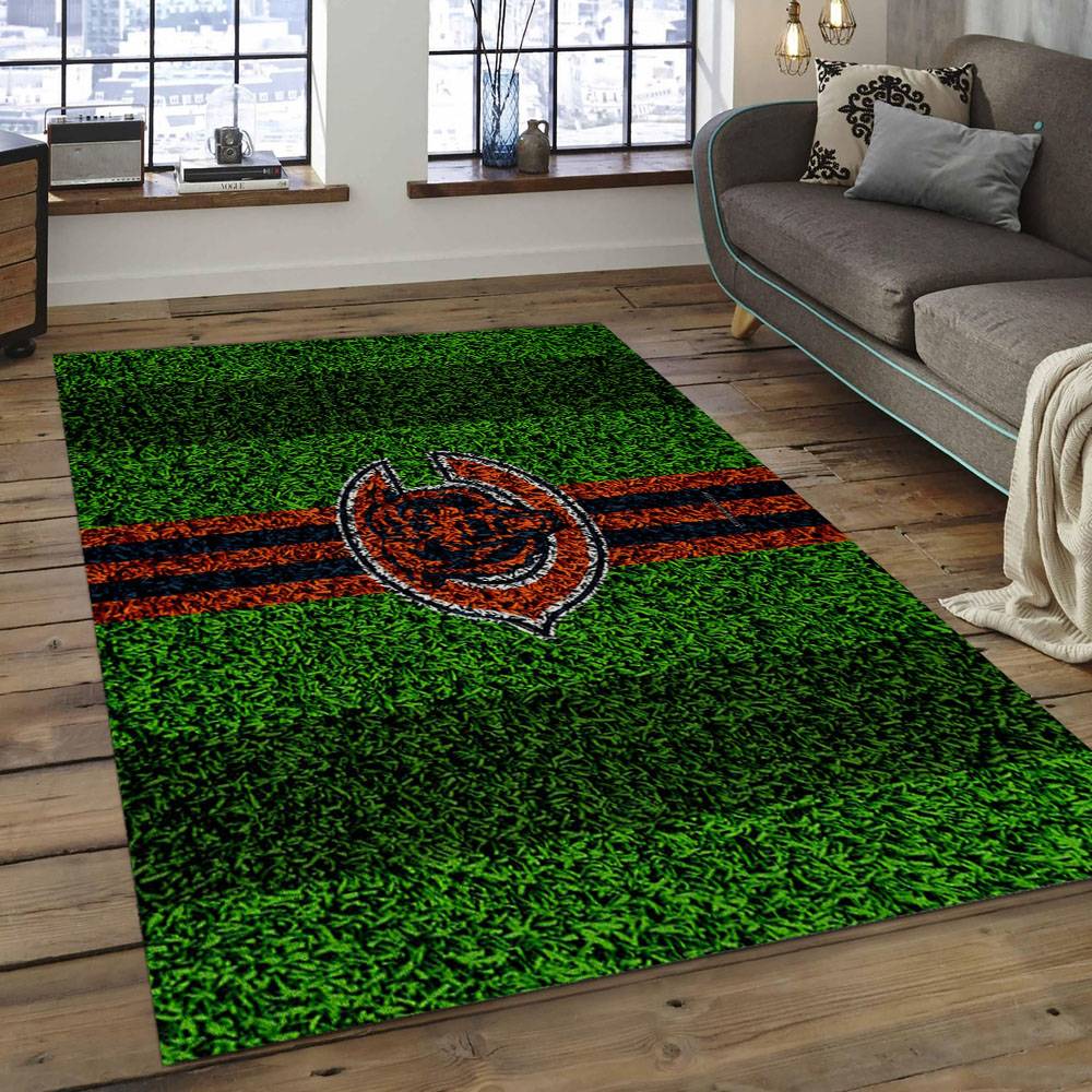 NFL Chicago Bears Football Team Logo Rectangle Area Rug CGB38
