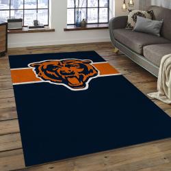 NFL Chicago Bears Football Team Logo Rectangle Area Rug CGB40
