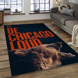 NFL Chicago Bears Football Team Logo Rectangle Area Rug CGB47