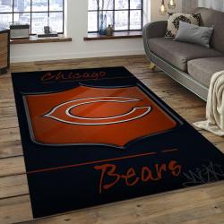 NFL Chicago Bears Football Team Logo Rectangle Area Rug CGB48