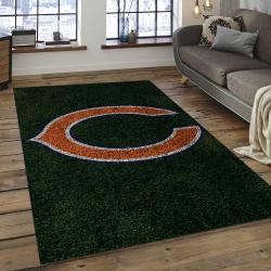 NFL Chicago Bears Football Team Logo Rectangle Area Rug CGB49