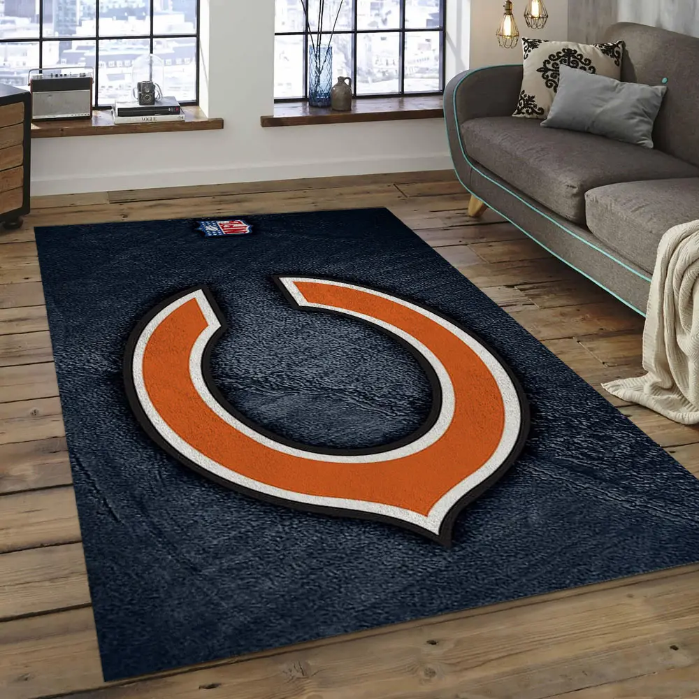 NFL Chicago Bears Football Team Logo Rectangle Area Rug CGB52