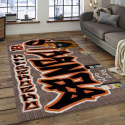 NFL Cincinnati Bengals Football Team Logo Rectangle Area Rug CCB34