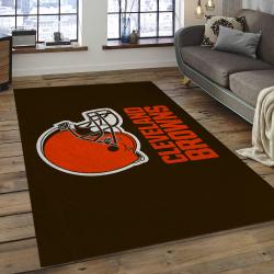NFL Cleveland Browns Football Team Logo Rectangle Area Rug CLB02
