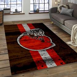 NFL Cleveland Browns Football Team Logo Rectangle Area Rug CLB17