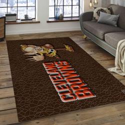 NFL Cleveland Browns Football Team Logo Rectangle Area Rug CLB21
