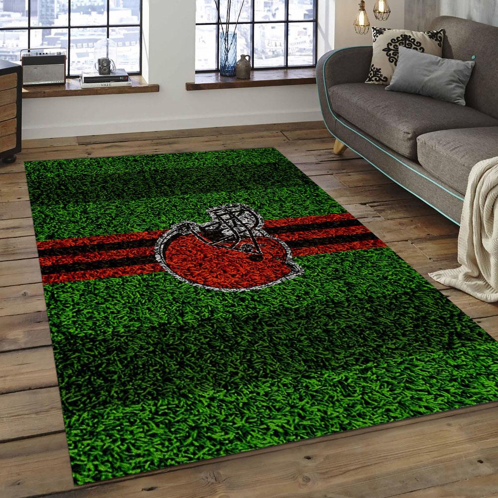 NFL Cleveland Browns Football Team Logo Rectangle Area Rug CLB26