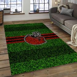 NFL Cleveland Browns Football Team Logo Rectangle Area Rug CLB26