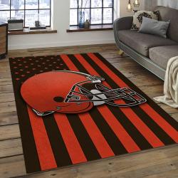 NFL Cleveland Browns Football Team Logo Rectangle Area Rug CLB40