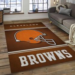 NFL Cleveland Browns Football Team Logo Rectangle Area Rug CLB45