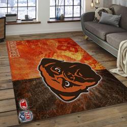 NFL Cleveland Browns Football Team Logo Rectangle Area Rug CLB47
