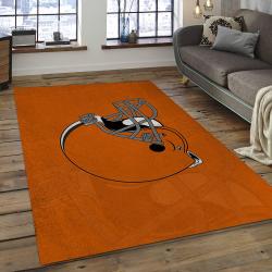 NFL Cleveland Browns Football Team Logo Rectangle Area Rug CLB49